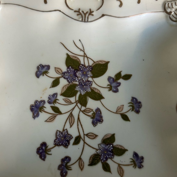 Hand Painted Vintage Lefton China Decorative Plate 2560 - Picture 2 of 7